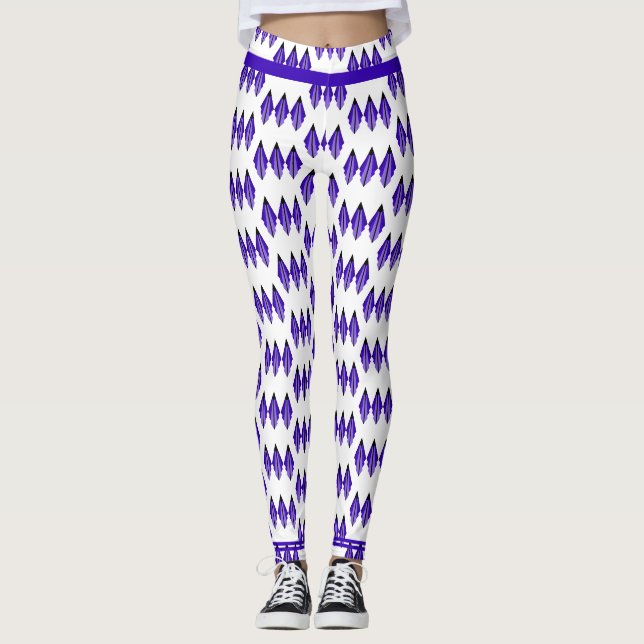 Elemento de deco de arte em Leggings roxas profund (Frente)