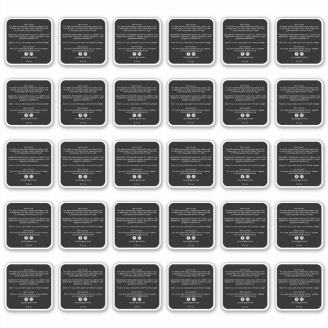 Elemento de produto de beleza 2 polegadas Adesivo  (Frente)