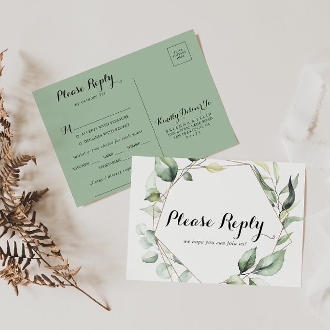 Elemento geométrico Elegante Dourado do Menu Verde (Criador carregado)