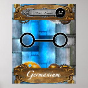 Elemento Periódico Germânio Atômica nº 32 Poster