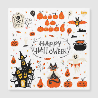 Elementos de Halloween Conjunto Vintage Design