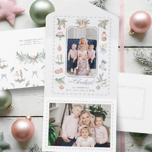 Elementos de Natal em Aquarela Caprichosos Foto