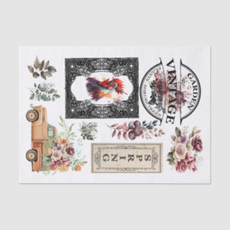 Elementos de papel de desvinculação de primavera d