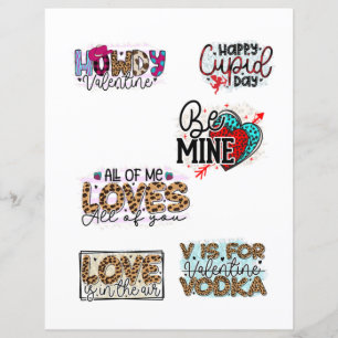 Elementos românticos de álbum de recortes do Dia d