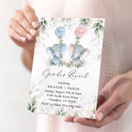 Elephant Balões Gênero Revela Convite