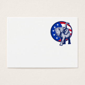 Elephant Mascot EUA Flag