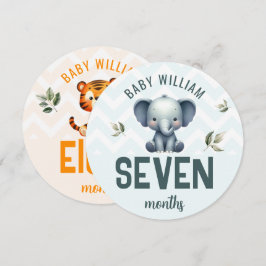 Elephant Tiger 7-8 Meses Sinal de Etapa do Bebê