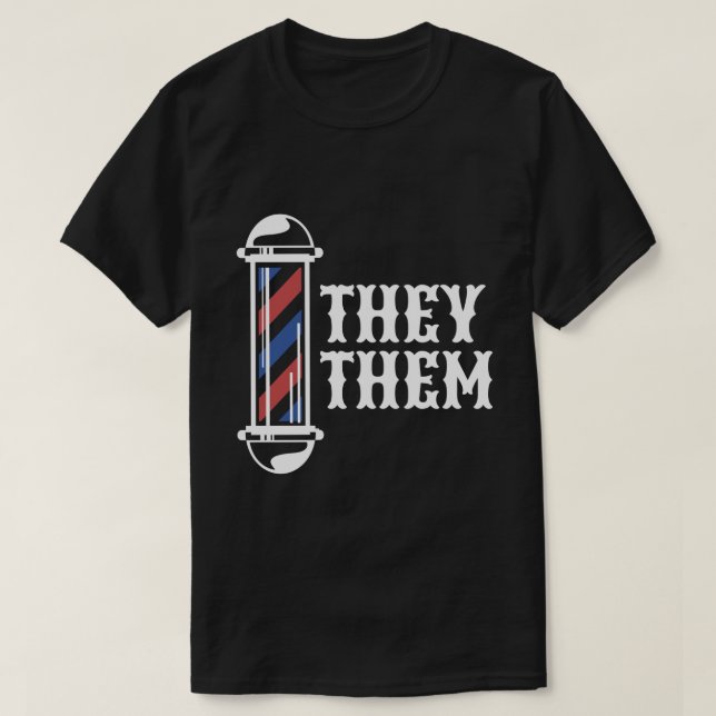 Eles/eles Camisa Pronoun (Frente do Design)