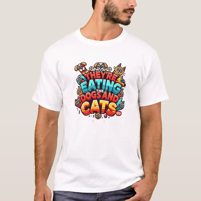 Eles estão comendo a camisa dos cães e gatos (Frente)