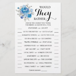 Eles iriam Preferencialmente Cartão Azul De Chá De