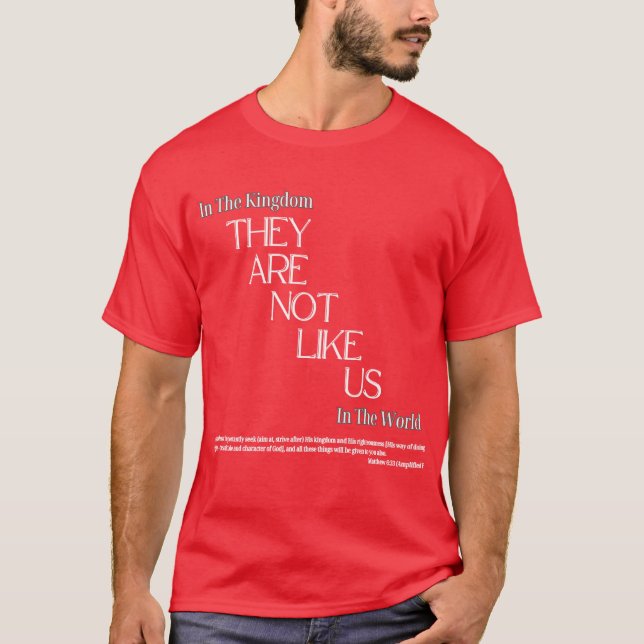 Eles Não São Como T-Shirt Dos EUA (Frente)