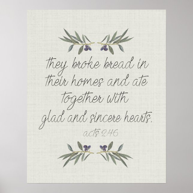 Eles quebraram Poster de pão (Frente)