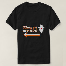 Eles são a minha camiseta Casal do Boo Halloween