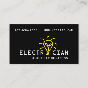 Eletricista, Elétrico, Cartão de Visita de Constru