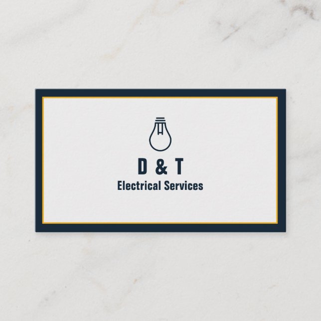 Elétrico, Eletricista, Cartão de Visita de Eletric (Frente)