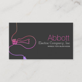 Elétrico, Elétrico, Cartão de visita de Construção