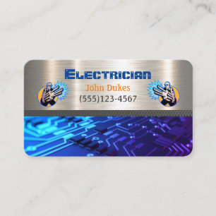 Elétrico Metal Handyman Cartão de visita