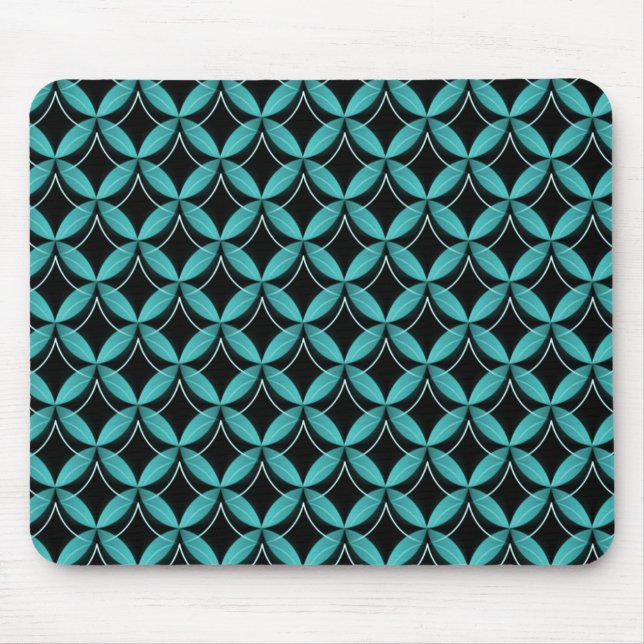 Elétrico Teal Uptown Glam Mousepad (Frente)