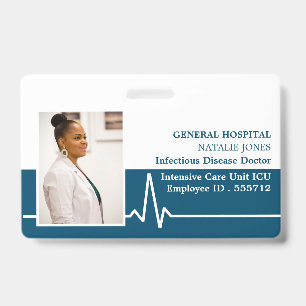 Eletrocardiograma, Crachá para identificação médic