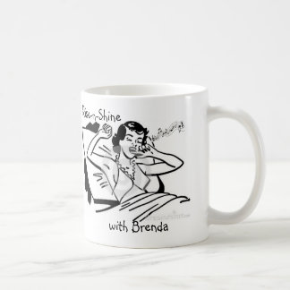 Elevação-n-Brilho com a caneca de café de Brenda