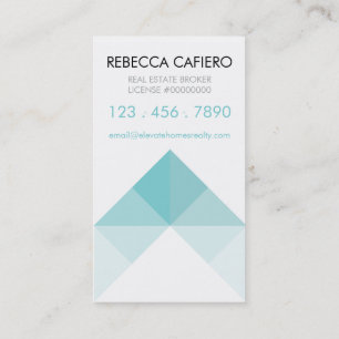 Eleve cartões de visitas customizáveis do Realty