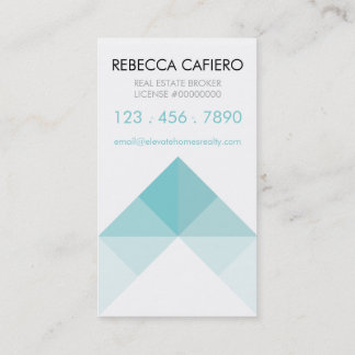 Eleve cartões de visitas customizáveis do Realty