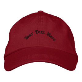 Eleve seu visual Seu Texto Aqui Vermelho Boné Pers
