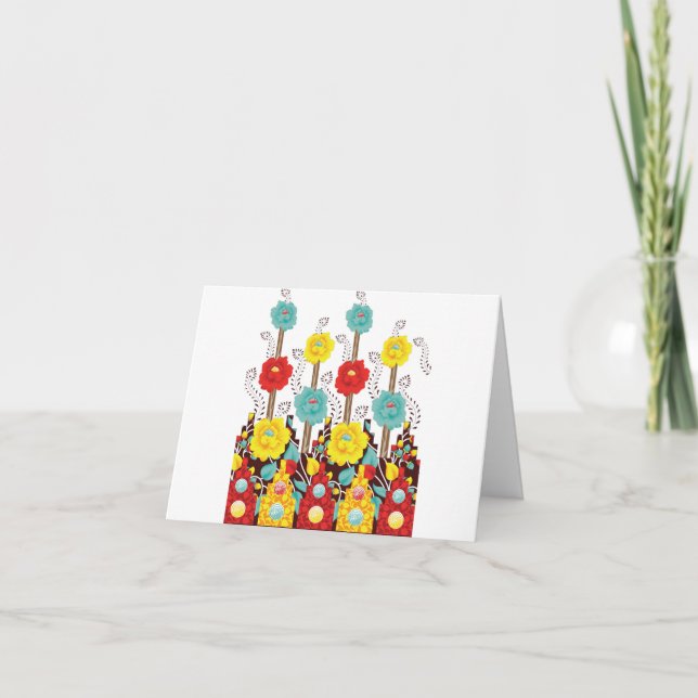 Eleve seus Bilhetes de Agradecimento com Moderno (Frente)