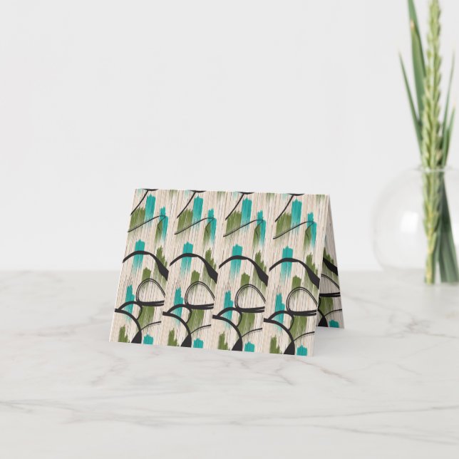 Eleve seus Bilhetes de Agradecimento com Moderno (Frente)