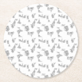 Eleve sua marca com porta-copos de papel de alta q