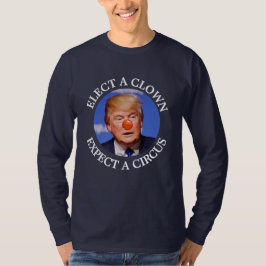 Eleve um palhaço, espere uma camisa anti-calça de 