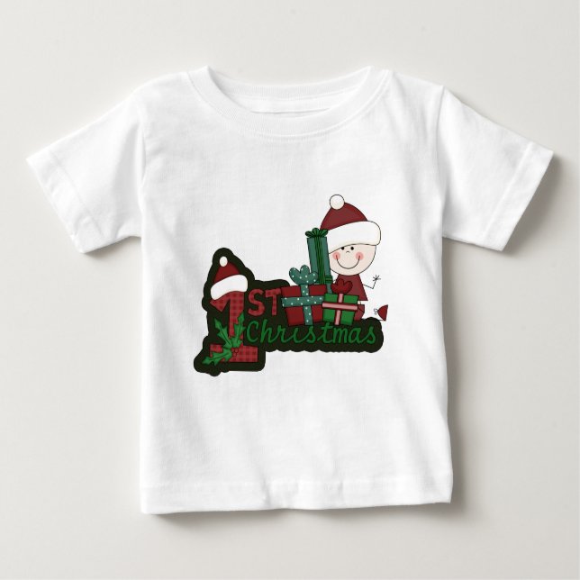 Elf Baby First Christmas T-shirts e presentes (Frente)