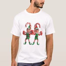 Elf Barbell Desafio T-Shirt Masculina