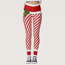 Elf Candy Stripes Leggings de Natal