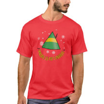Elf está sorrindo é minha camiseta de Natal de Hom