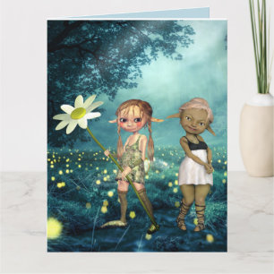 ELF GIRLS BESTIES BFF BFF NASCIMENTO Cartões