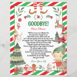 Elf Goodbye Farewell Carta de Natal do Elf