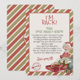 Elf - Letra "Estou de Volta" para o Convite de Nat