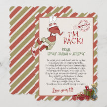 Elf - Letra "Estou de Volta" para o Convite de Nat