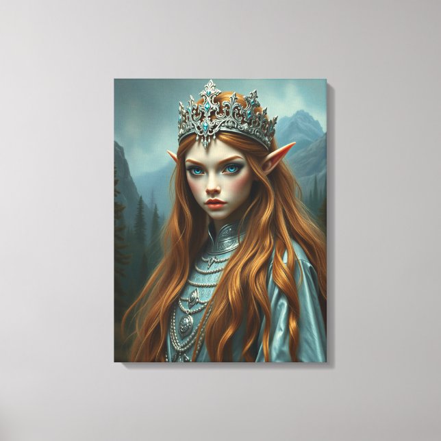 Elf Queen Canvas – Fantasy Wall Art (Frente)