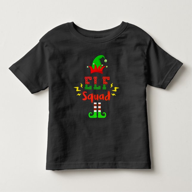 ELF SQUAD FUNNY - T-Shirt FUN DE NATAL (Frente)