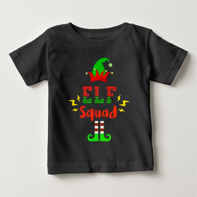 ELF SQUAD FUNNY - T-Shirt FUN DE NATAL (Frente)