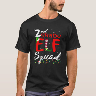 Elf Squad Second Grade Christmas Teacher Top