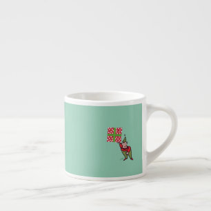 Elfo com Bolinhas Presso esquerdo caneca espresso