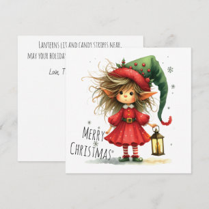 Elfo Lanterna – Cartão de Férias de Natal Capricho