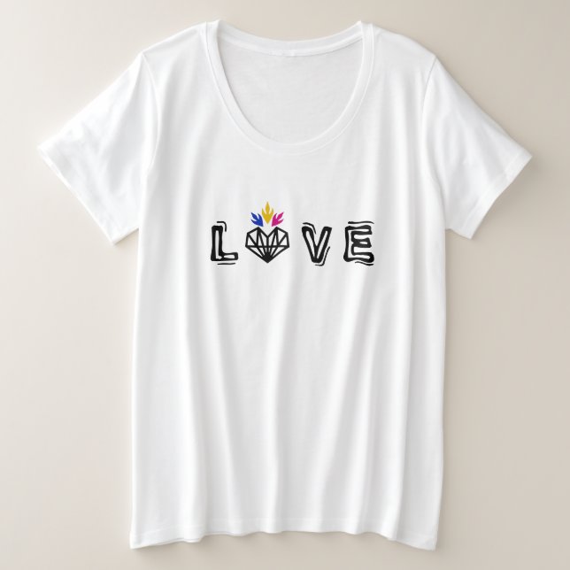 EliaLight Love Logo T-Shirt (Frente do Design)