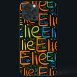 Elie<br><div class="desc">Elie. Show and wear this popular beautiful male first name designed as colorful wordcloud made of horizontal and vertical cursive hand lettering typography in different sizes and adorable fresh colors. Wear your positive french name or show the world whom you love or adore. Merch with this soft text artwork is...</div>