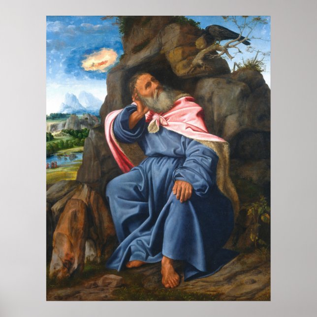 Elijah & Raven - Giovanni Savoldo Fine Art Poster (Frente)