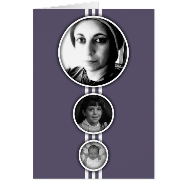 elipse cartões memoriais roxos (Frente)