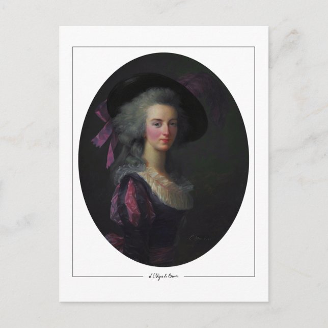Élisabeth Vigée Le Brun #135 - Cartão Postal de Ar (Frente)